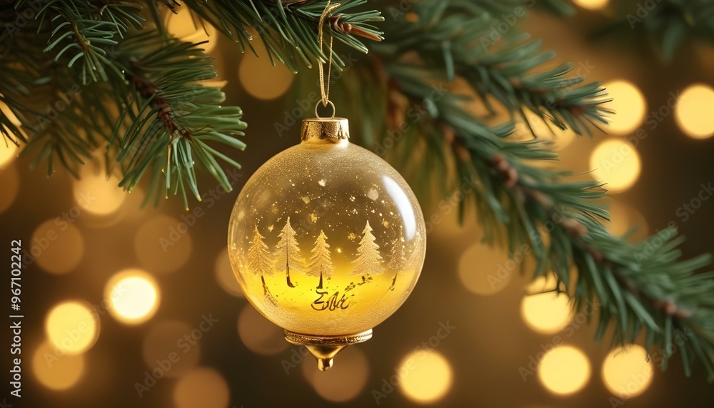 A Eid or Ramzan ornament with a blue moon and a yellow star on it A Eid or Ramzan ornament with a blue moon and a yellow star on it