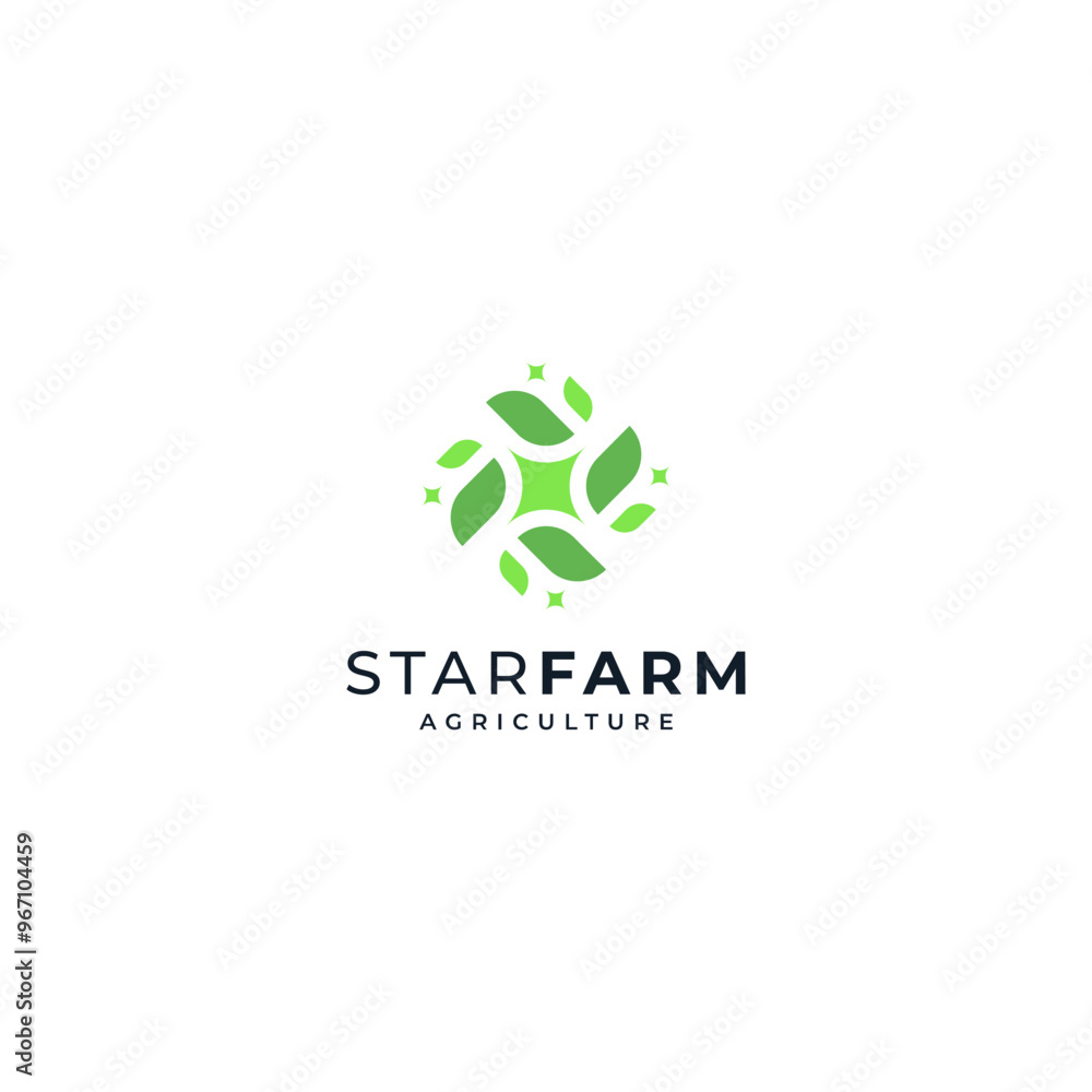 leaves and stars for farmhouse and plantation logos leaves and stars for farmhouse and plantation logos