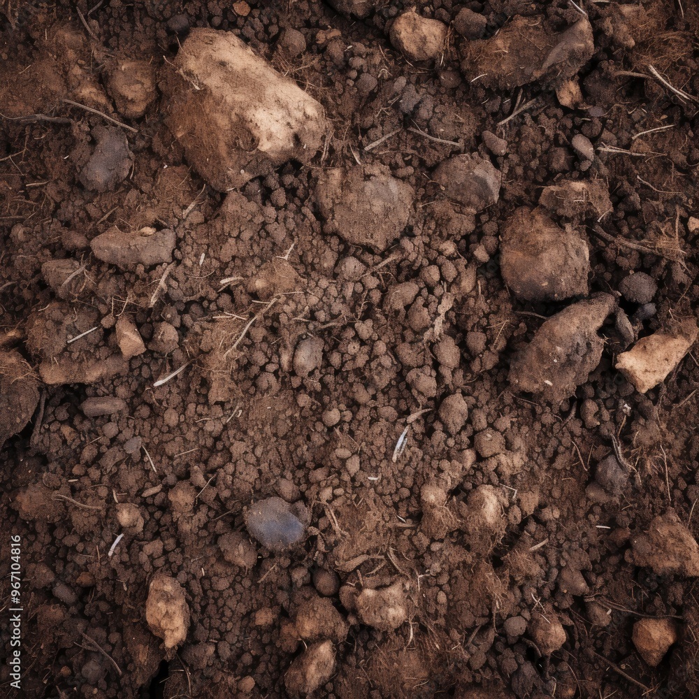 Fertile soil close-up texture flat lay background Fertile soil close-up texture flat lay background