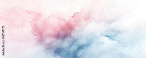 A soft, abstract watercolor background featuring gentle hues of pink and blue, perfect for artistic and creative projects.