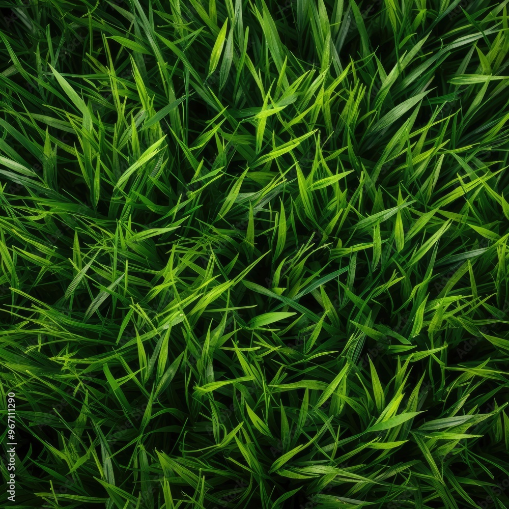 Lush green grass meadow close-up texture flat lay background Lush green grass meadow close-up texture flat lay background