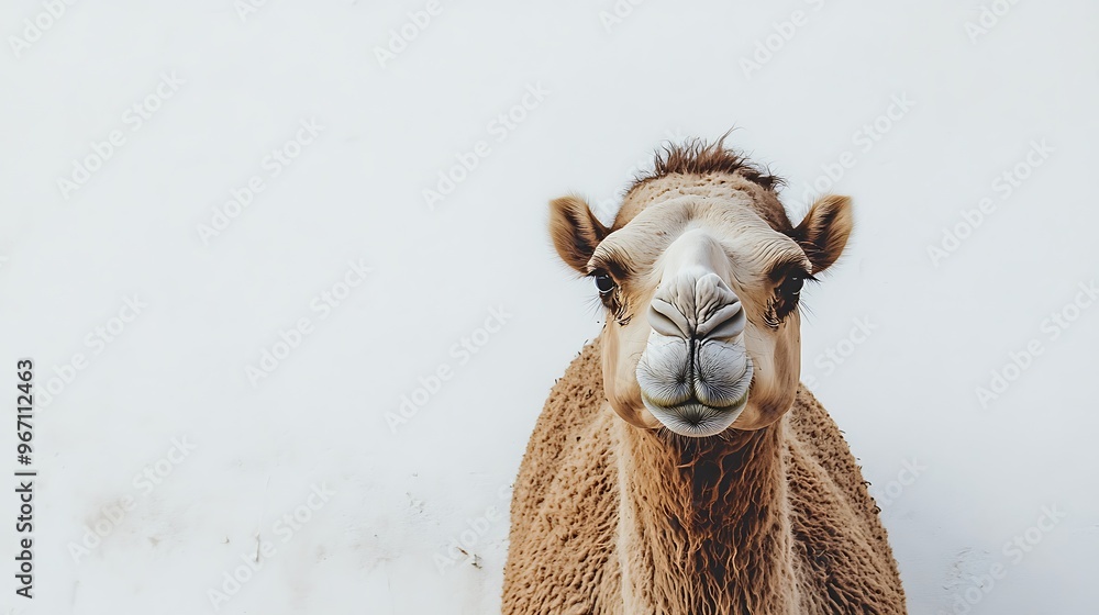 Obraz premium Camel Against White Wall