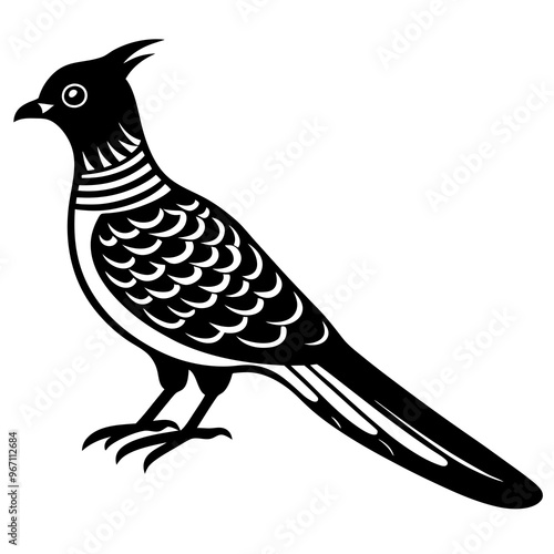 Cuckoo bird vector design 