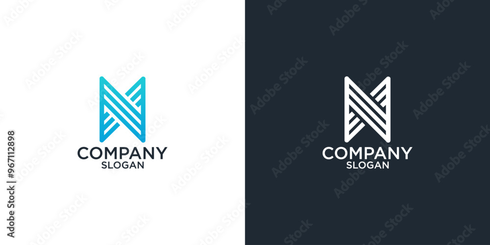 letter n abstract monogram logo vector design letter n abstract monogram logo vector design