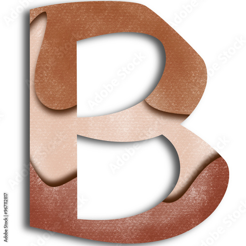 paper alphabet B