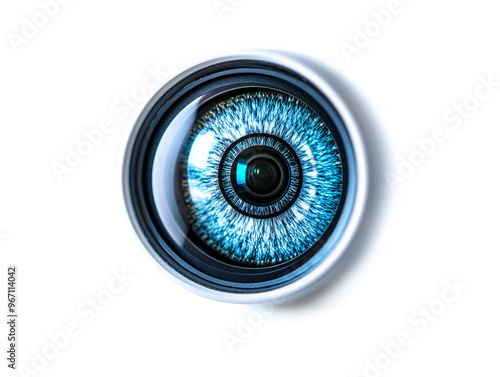 a close up of a blue eyeball