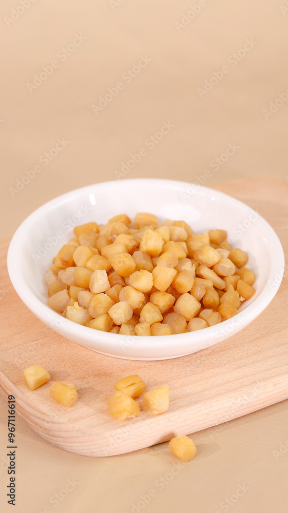 Scallop or ganbei is a common food or seasoning in coastal cities. It is the muscle of the shellfish. Scallop or ganbei is a common food or seasoning in coastal cities. It is the muscle of the shellfish.