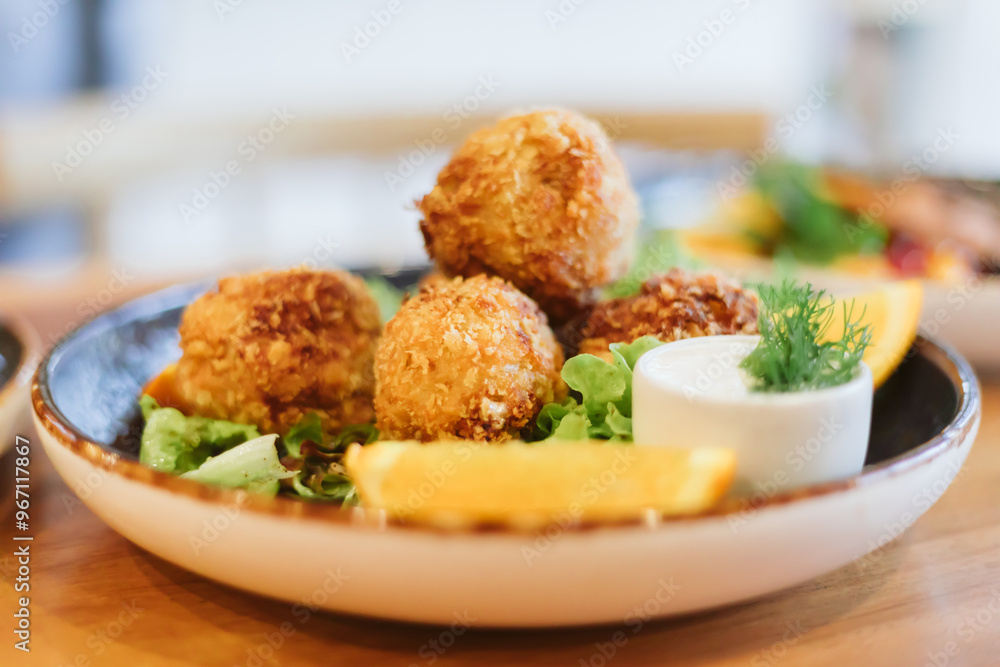 Deep fried cheese balls Deep fried cheese balls