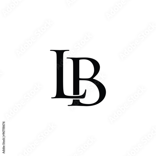 Logo Letter LB Minimalist Simple