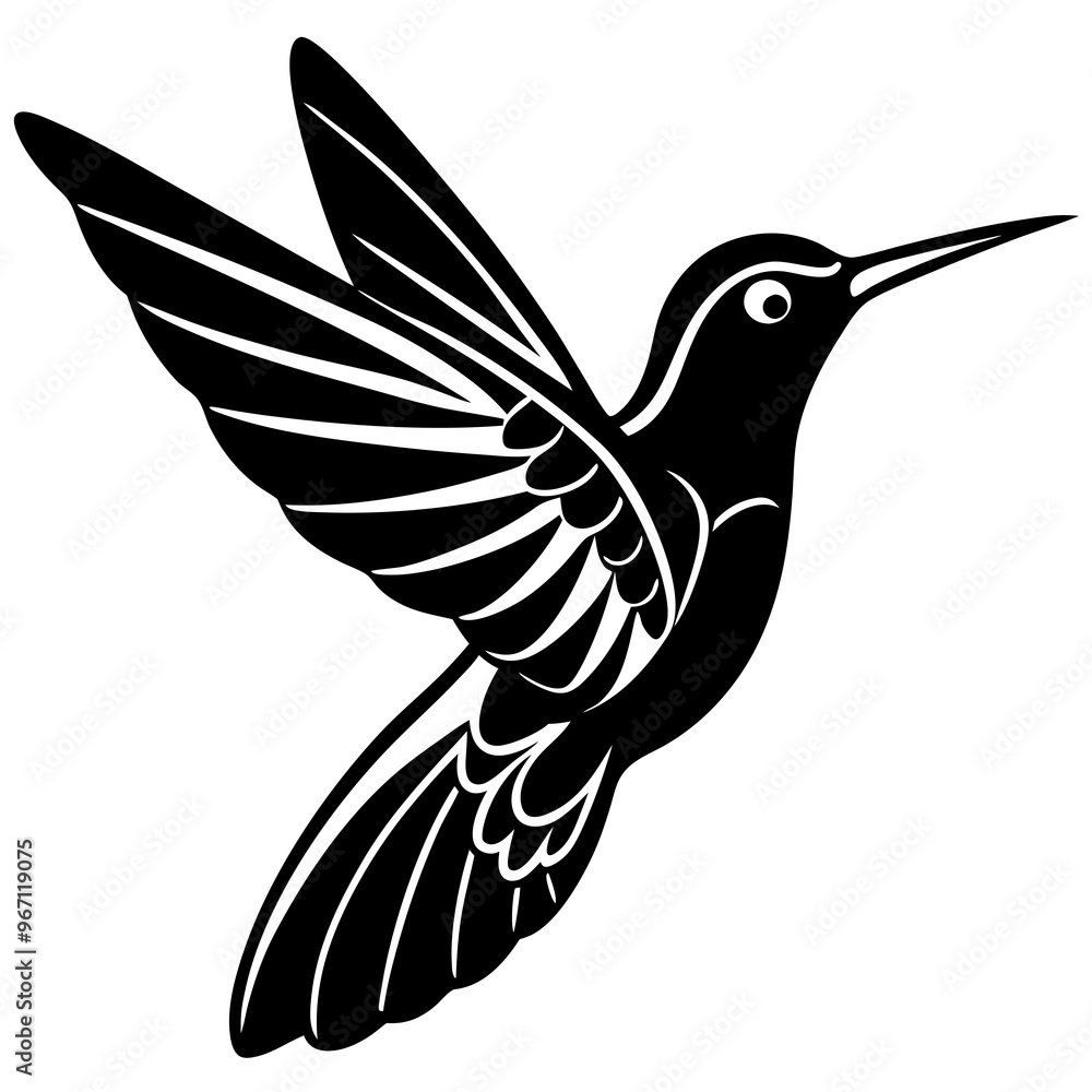 Obraz premium Hornbill bird vector design on a white background