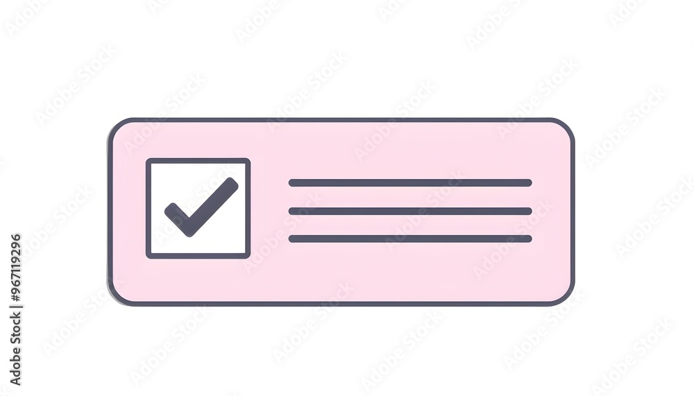 Graphic Illustration of a Verified Identity Card Graphic Illustration of a Verified Identity Card