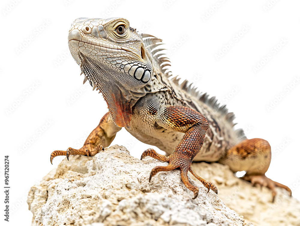 Obraz premium a lizard on a rock