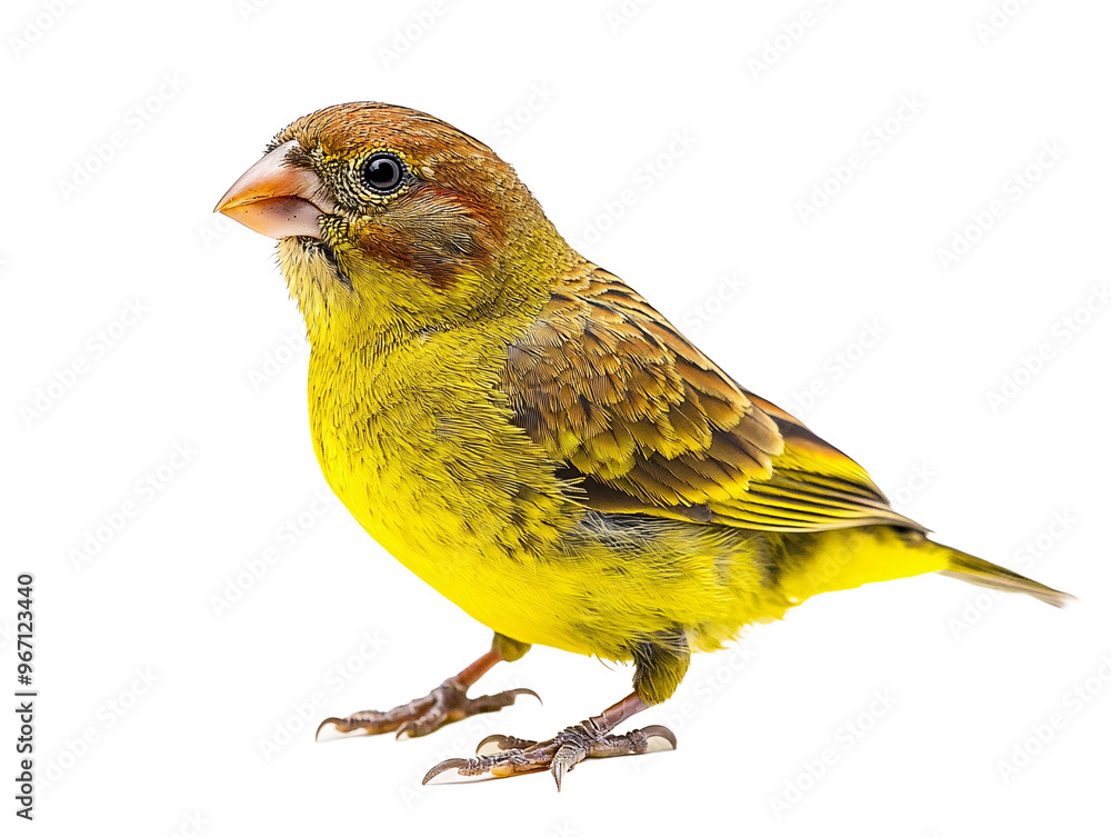 a yellow bird standing on a white surface a yellow bird standing on a white surface