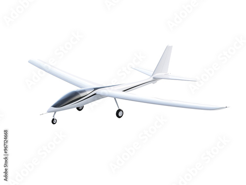 a model airplane on a white background