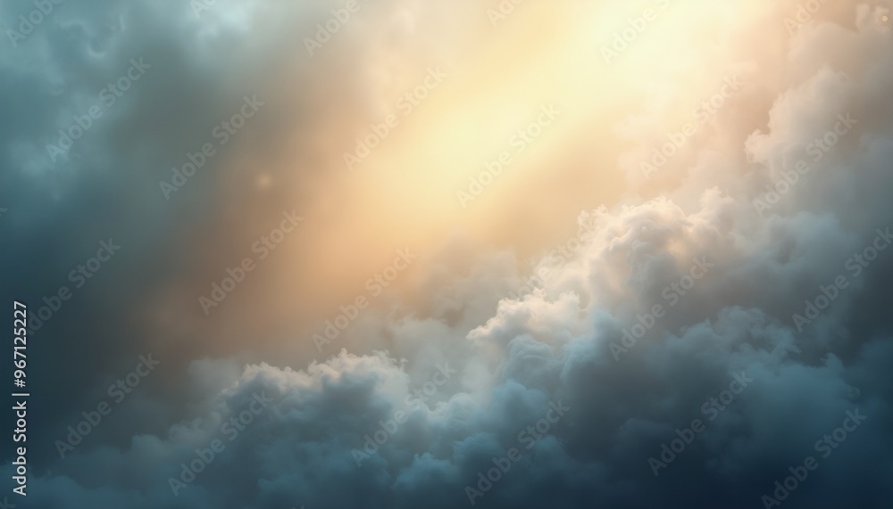 blue-gray smoky background with dreamlike glowing light blue-gray smoky background with dreamlike glowing light