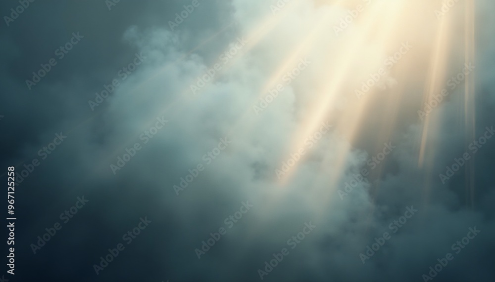 mystical ambiance with soft light beams in a blue-gray haze mystical ambiance with soft light beams in a blue-gray haze