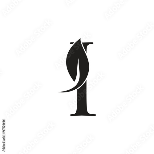 i leaf icon logo design for your business 