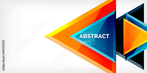 Free Download Abstract background - glossy triangles. Vector Illustration For Wallpaper, Banner, Background, Card, Book Illustration, landing page - GFXLoad