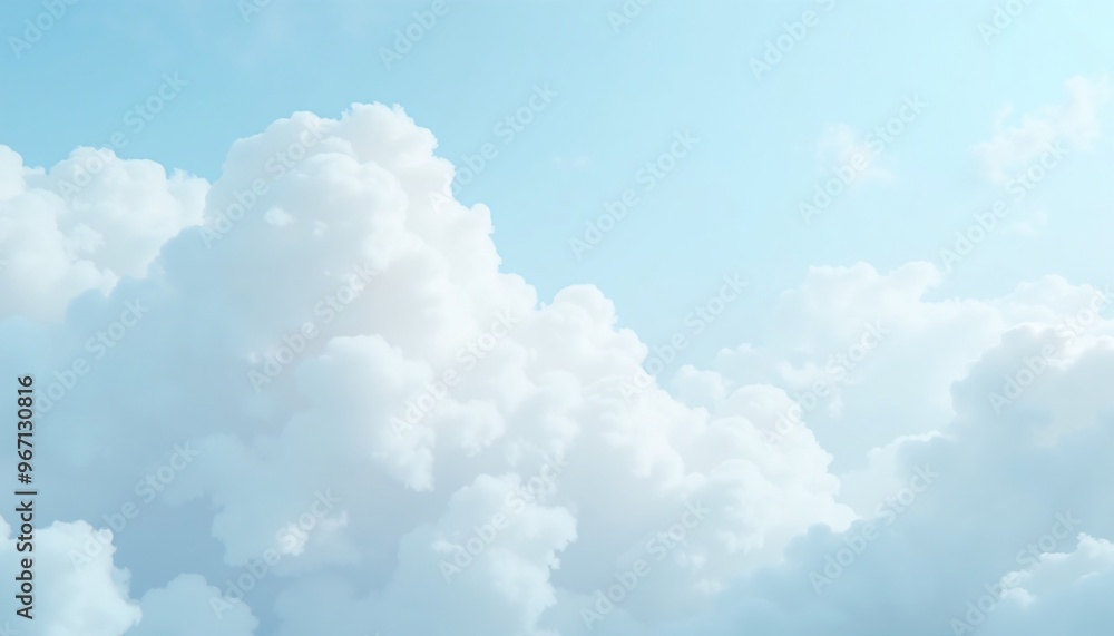 soft blue and white fluffy clouds with serene gradients, dreamy calming background with copy space soft blue and white fluffy clouds with serene gradients, dreamy calming background with copy space