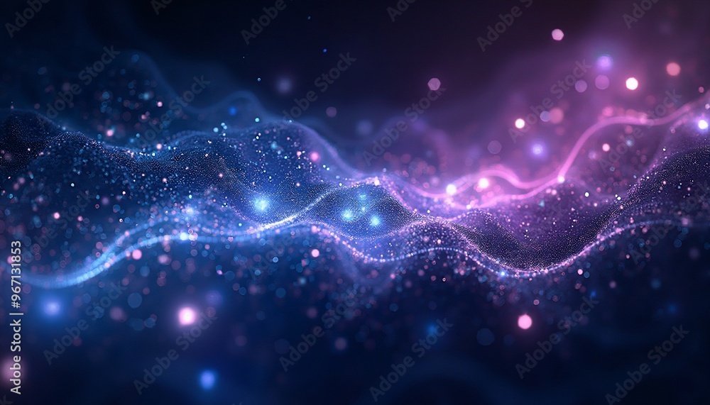 web of radiant cosmic threads with deep-space web of radiant cosmic threads with deep-space
