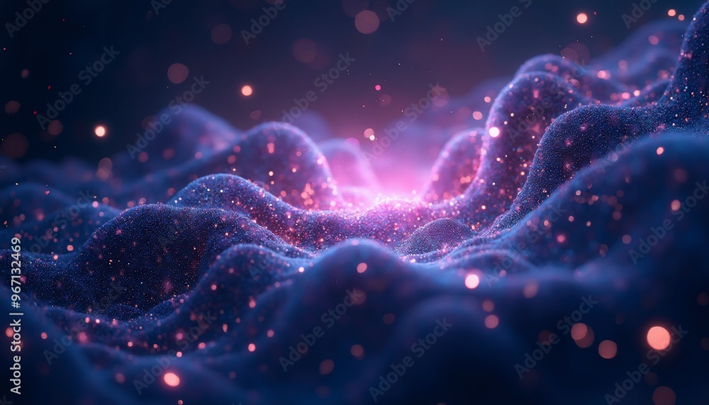 interconnected cosmic threads with vibrant starlight and copy space interconnected cosmic threads with vibrant starlight and copy space