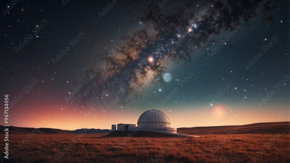 Astronomical Observatory Tracking the Passage of Time Through the Stars Amidst the Cosmic Landscape. Astronomical Observatory Tracking the Passage of Time Through the Stars Amidst the Cosmic Landscape.