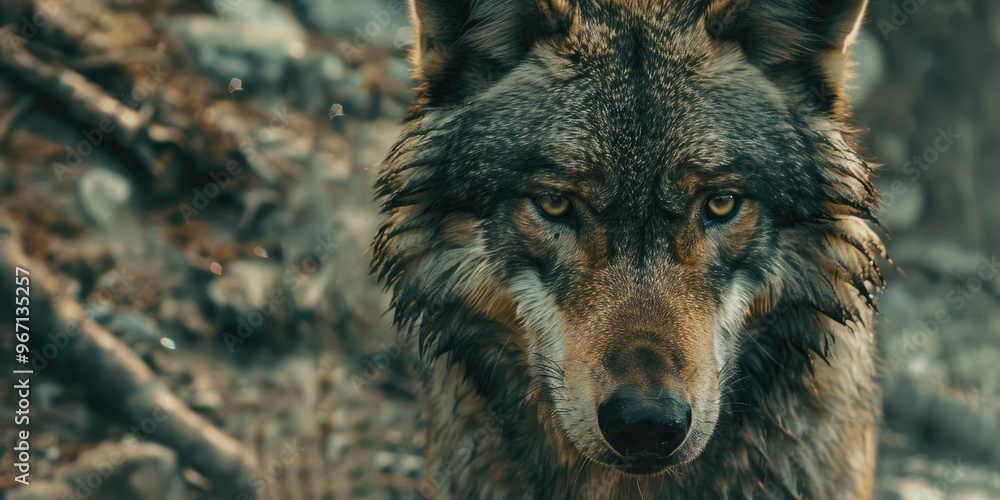 Close up of Himalayan Wolf Close up of Himalayan Wolf
