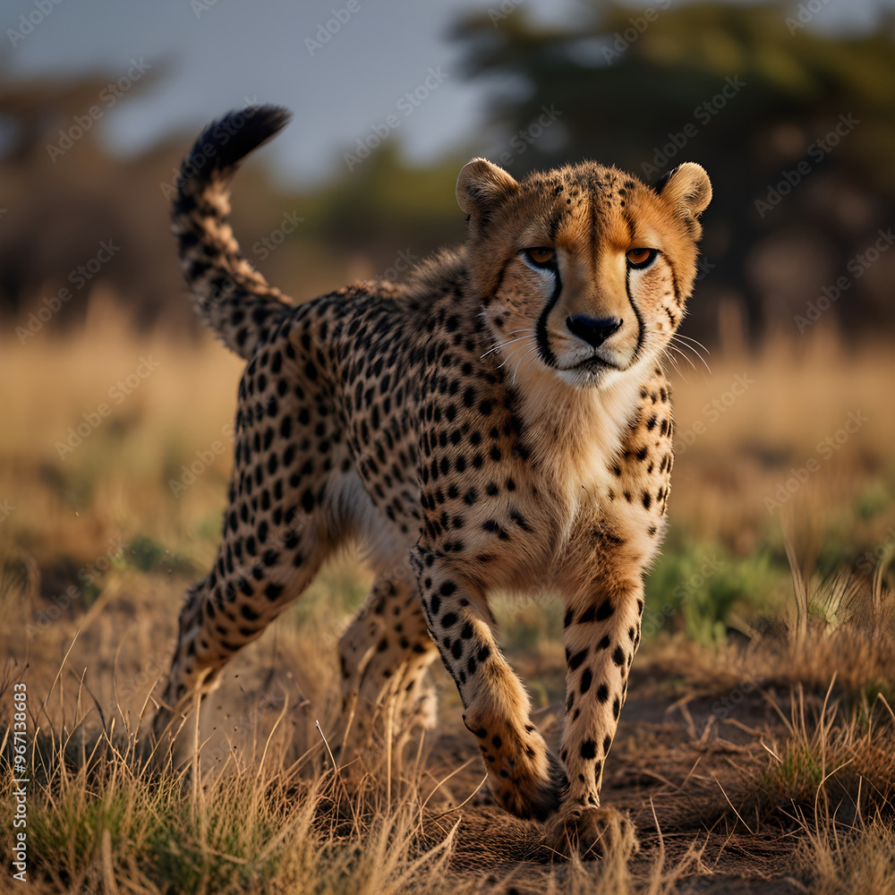 photo wildlife cheetah running on savanna photo wildlife cheetah running on savanna