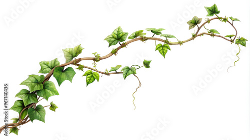 branch with green leaves