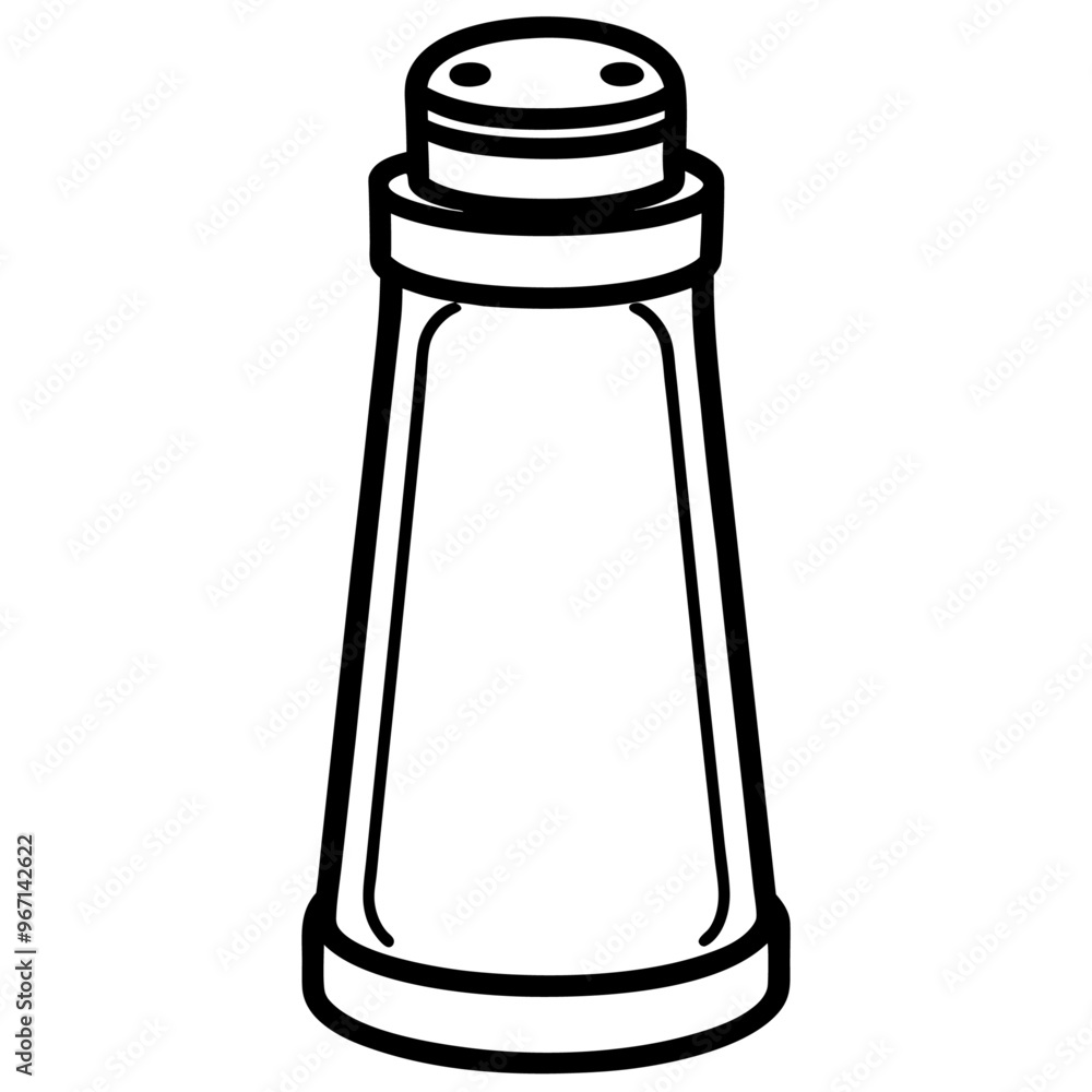 pepper shaker outline coloring book page line art illustration digital drawing pepper shaker outline coloring book page line art illustration digital drawing