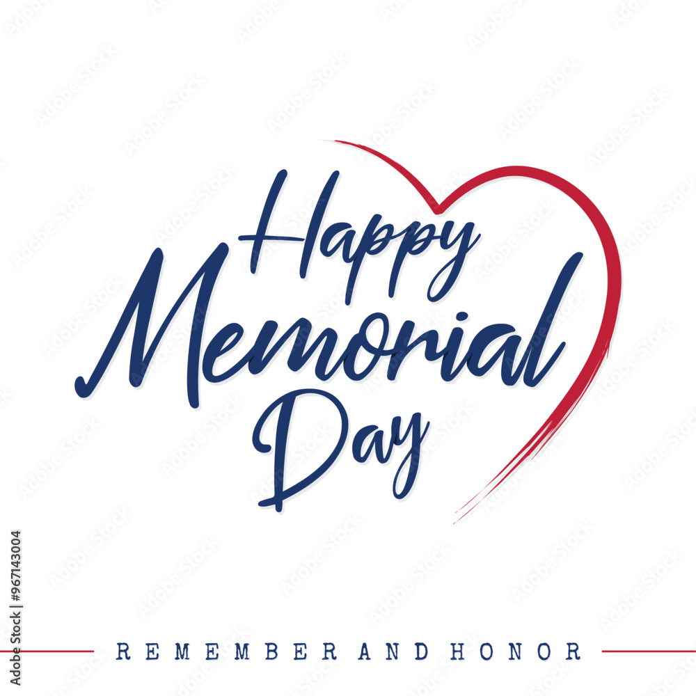 Memorial Day Remember and Honor poster background design Memorial Day Remember and Honor poster background design