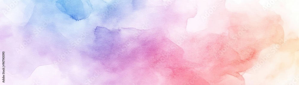 Obraz premium A beautiful abstract watercolor background blending soft pastel colors, perfect for creative projects, invitations, and design use.