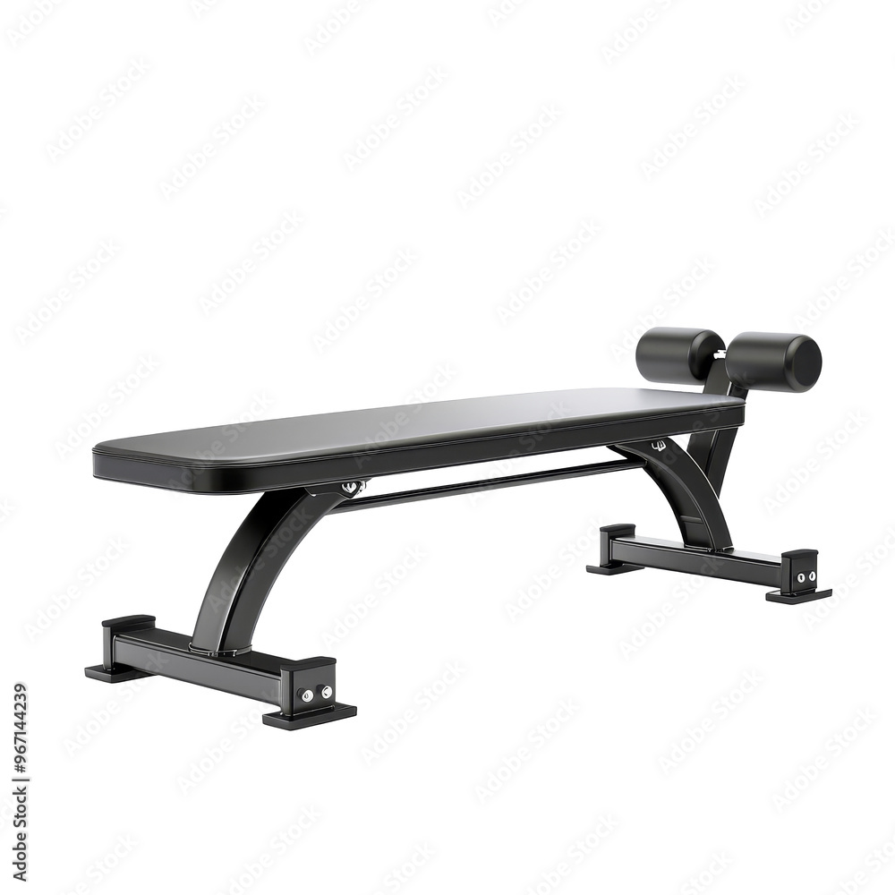 Adjustable workout bench for strength training in a home gym setting with weights available for exercise Adjustable workout bench for strength training in a home gym setting with weights available for exercise