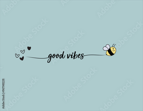 bee route hand drawn design vector design