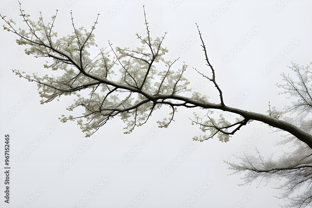 Isolated Tree Branch on White Background Isolated Tree Branch on White Background