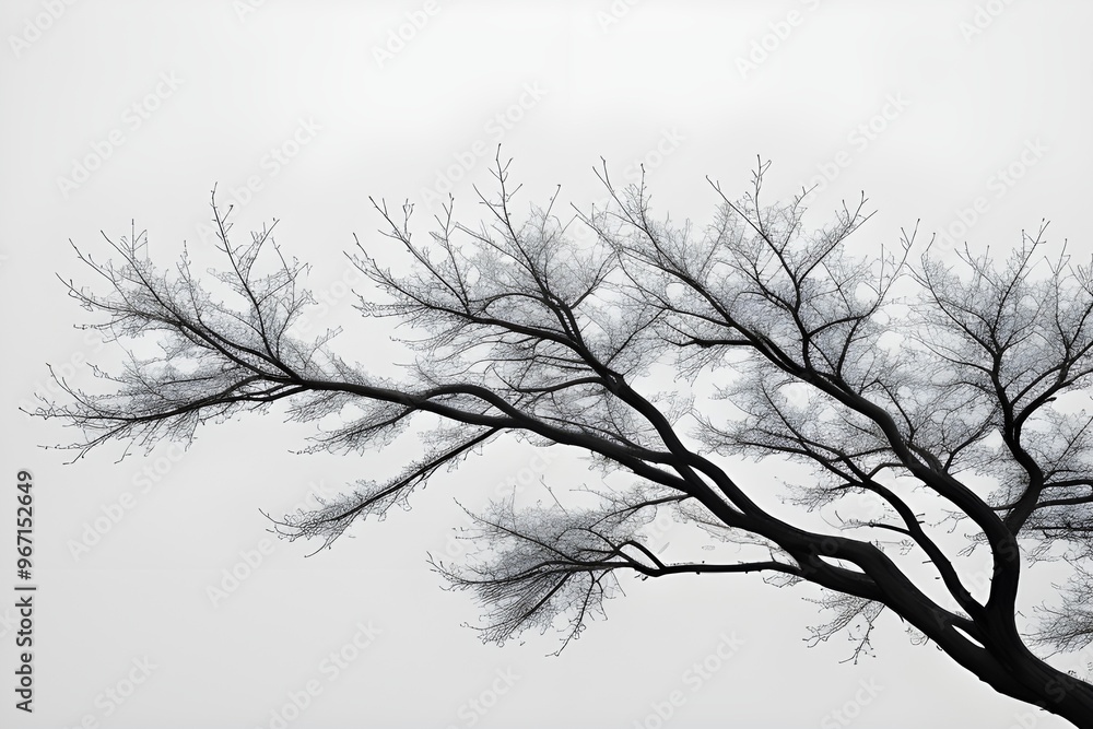 Single Branch Isolated on White Background Single Branch Isolated on White Background