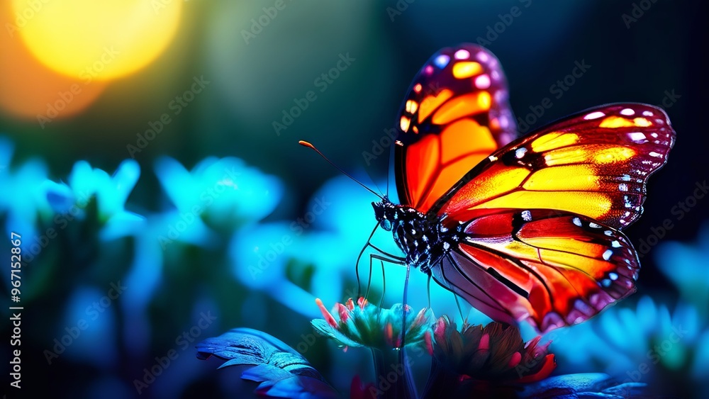a bright colorful butterfly with neon shades a bright colorful butterfly with neon shades