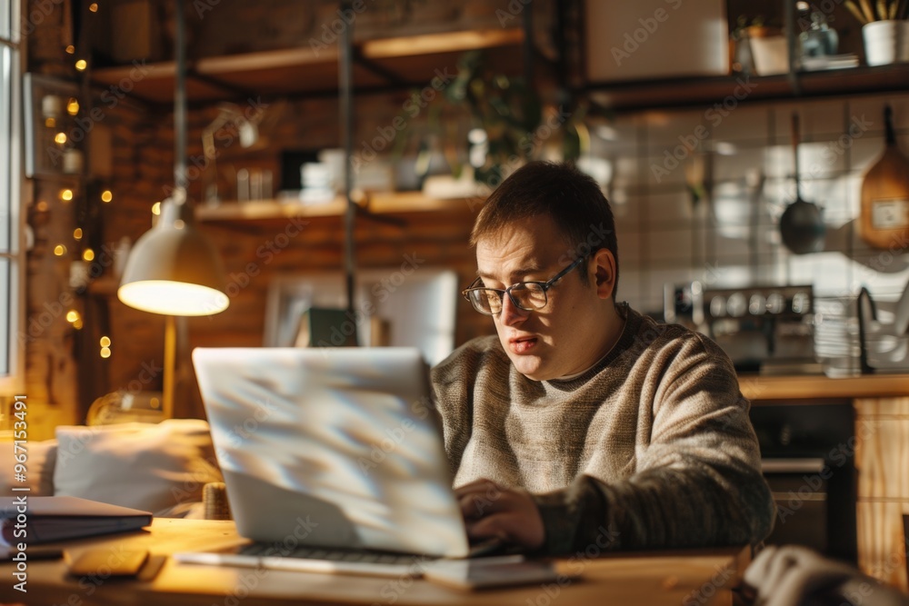A person sitting in front of a laptop computer, possibly working or browsing the internet A person sitting in front of a laptop computer, possibly working or browsing the internet