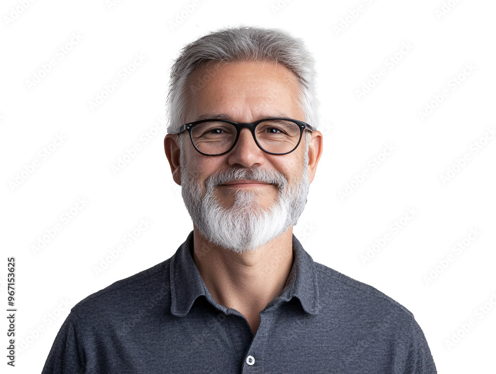 a man with white beard and glasses a man with white beard and glasses