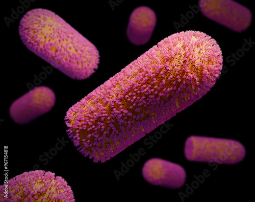 Chandipura virus particles, illustration photo