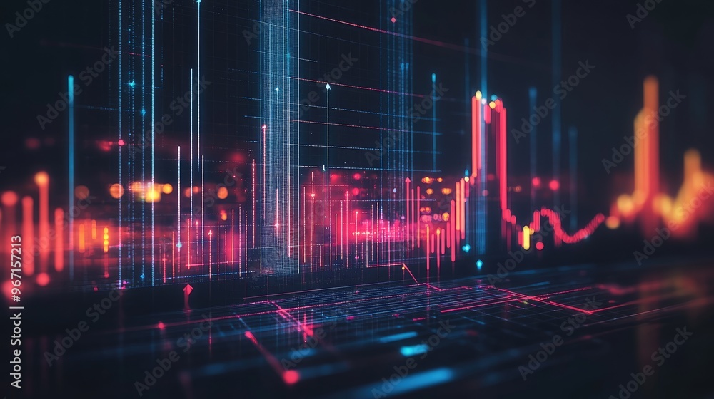 Stock Market and Forex Trading Graph Background with Financial Data Stock Market and Forex Trading Graph Background with Financial Data