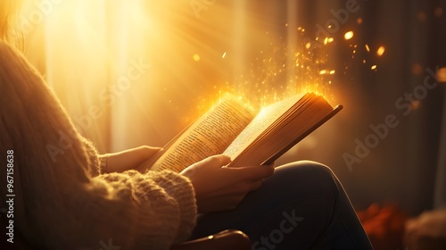 Cozy Moment of Reading Vint...