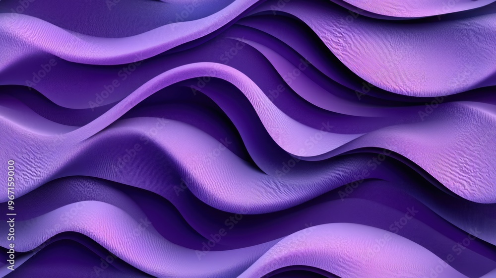 Fototapeta premium Seamless wave background featuring violet elements