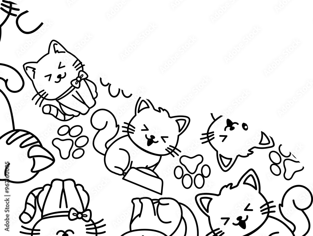 Cat Corner Line Style Cat Corner Line Style