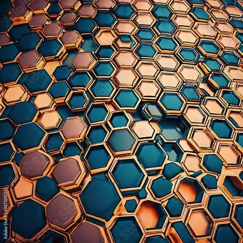 Closeup portrait of funny ginger cat wearing sunglasses isolated on light cyan. Copyspace.