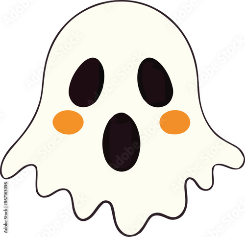 cartoon ghost  vector