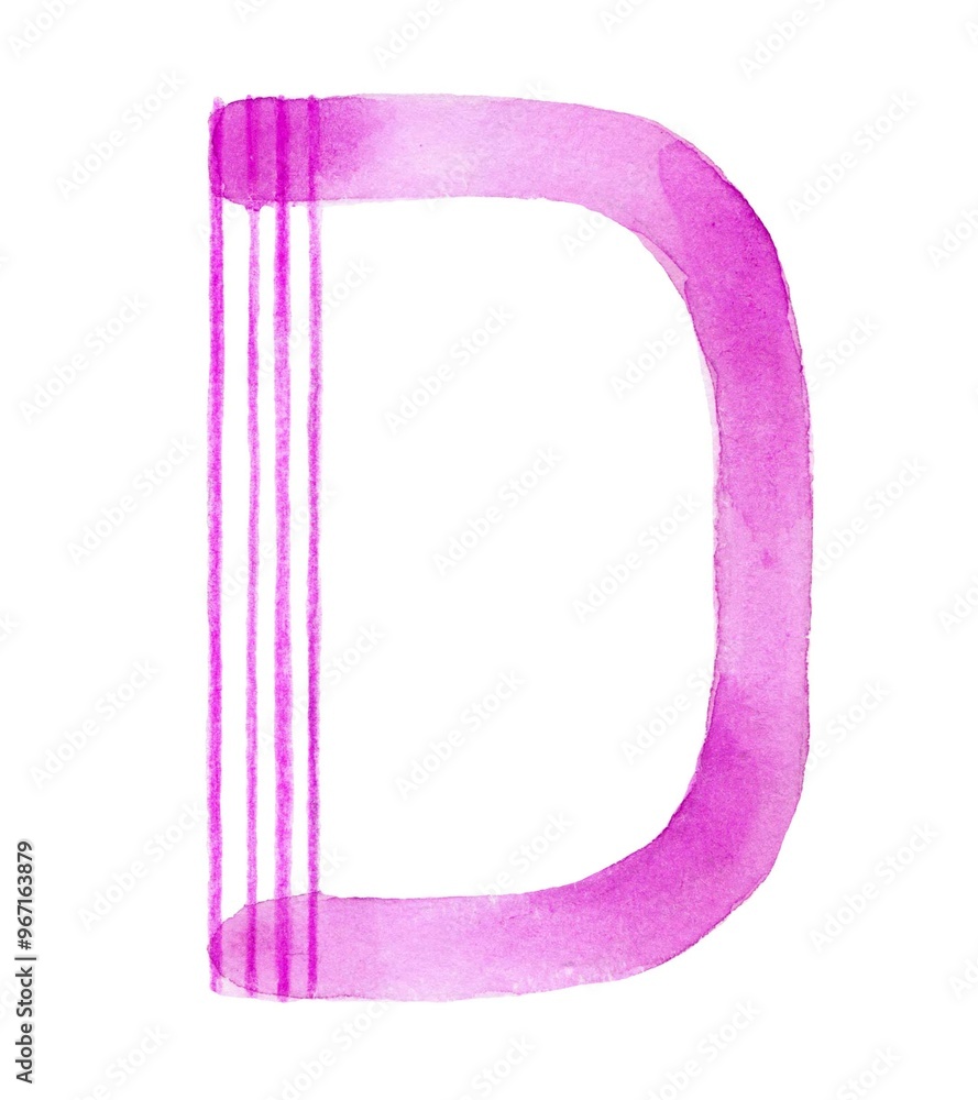 Artistic watercolor letter Artistic watercolor letter
