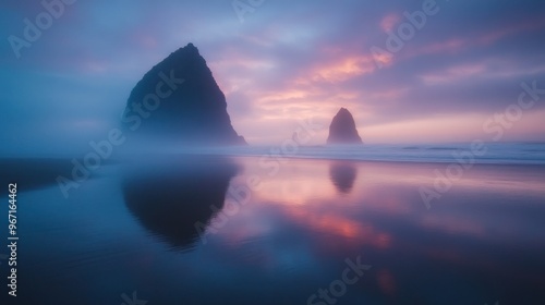 Canon Beach ai generated photo