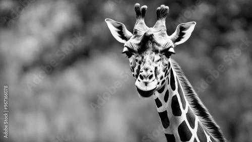 portrait of a giraffe