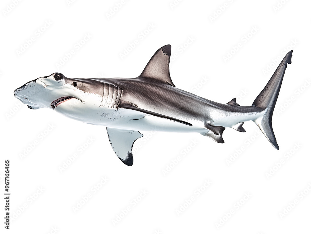 a shark swimming in the water a shark swimming in the water